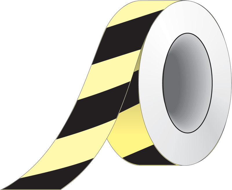 332044 Black Diagonal Tape - 332044