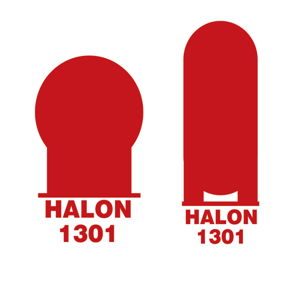 336050 Halon 1303 Bottles In Prot.area - 336050