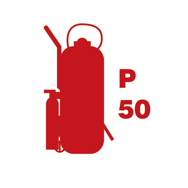 336085 Wheeled Powder Fire Extinguisher P50 - 336085