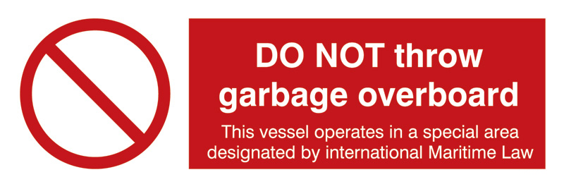 338567 Do Not Throw Garbage Overboard - 338567