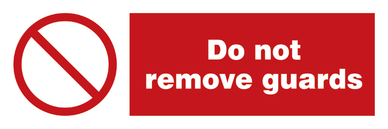 338568 Do Not Remove Guards - 338568