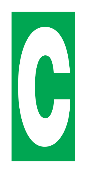 Letters C - 334212 7,5 x 15