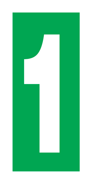 Numbers 1 - 334201 7,5 x 15