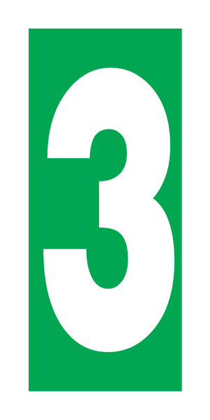 Numbers 3 - 334203 7,5 x 15