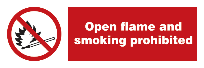 Open Flame And Smoking Prohibited