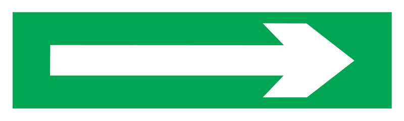 334426 Safety Arrow Straight - 334426