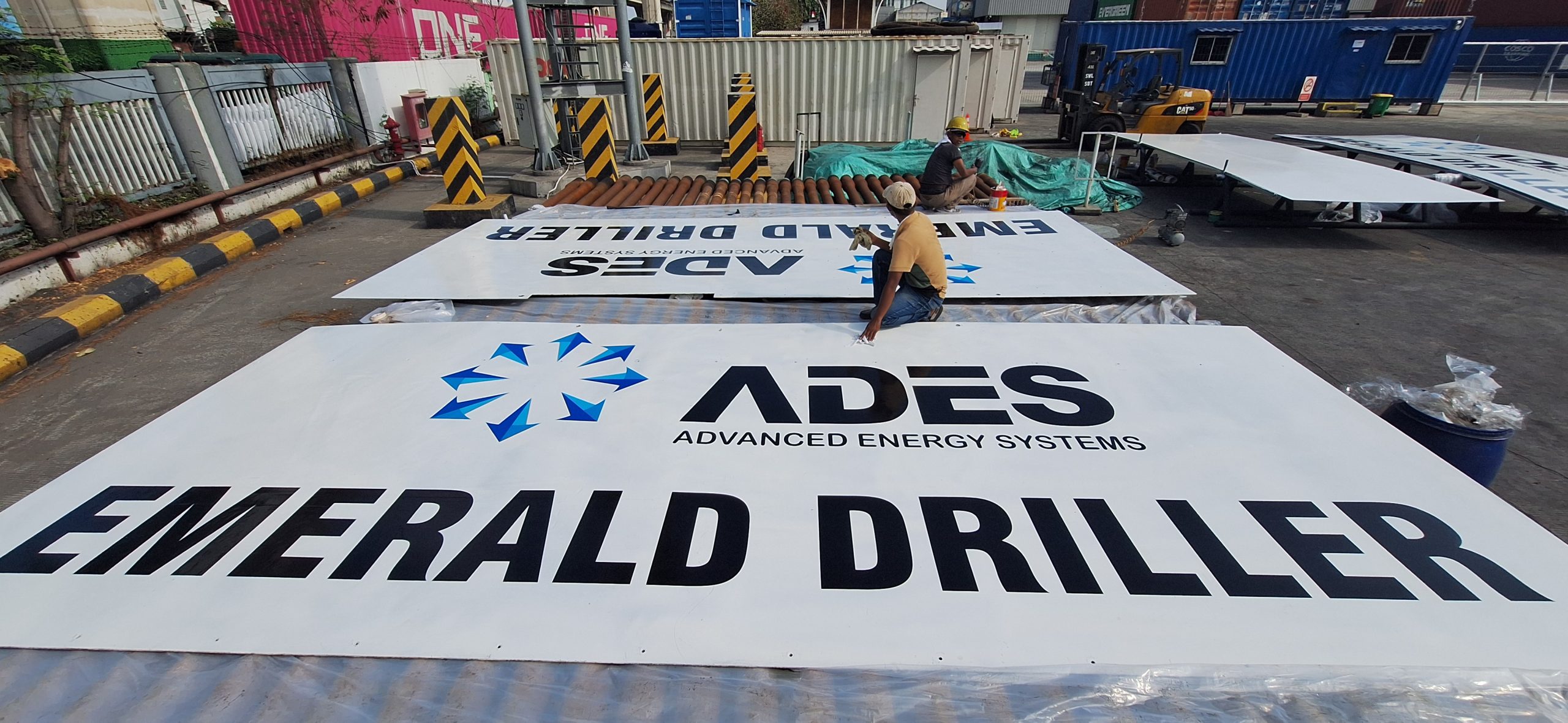 Papan Nama Rig Offshore